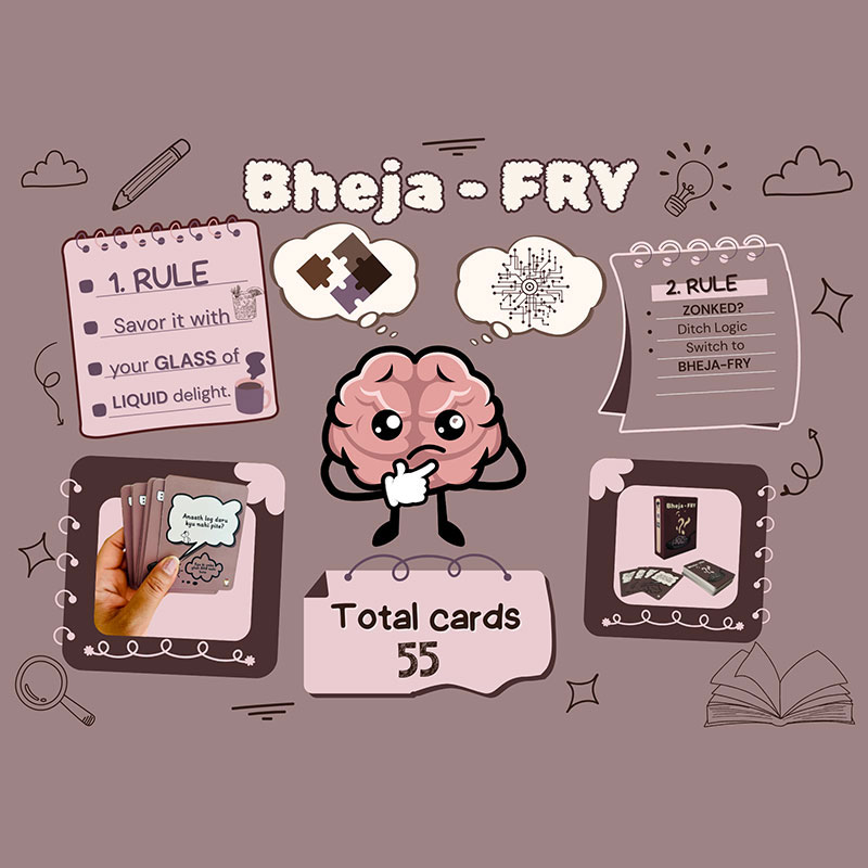 Bheja-FRY Card Game | Fun Silly Joke Game by Zuxoo