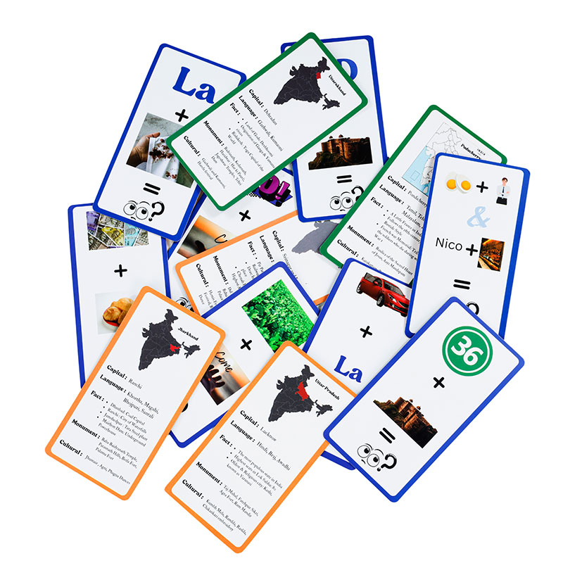 Zuxoo D-code Bharat – Fun India Card Game | States, Capitals, Languages & Culture Learning Game