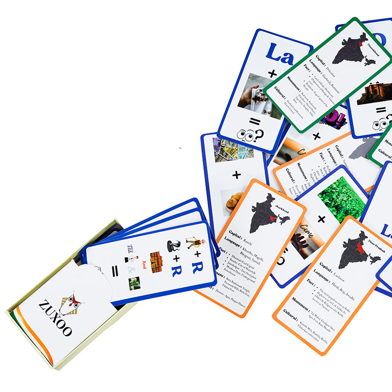 Zuxoo D-code Bharat – Fun India Card Game | States, Capitals, Languages & Culture Learning Game
