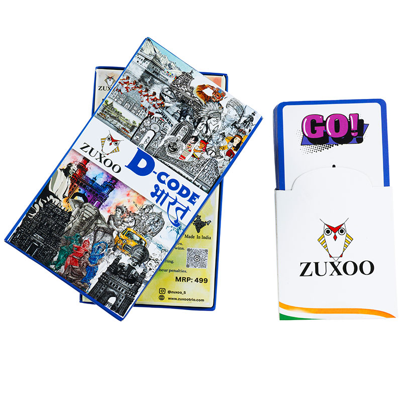 Zuxoo D-code Bharat – Fun India Card Game | States, Capitals, Languages & Culture Learning Game